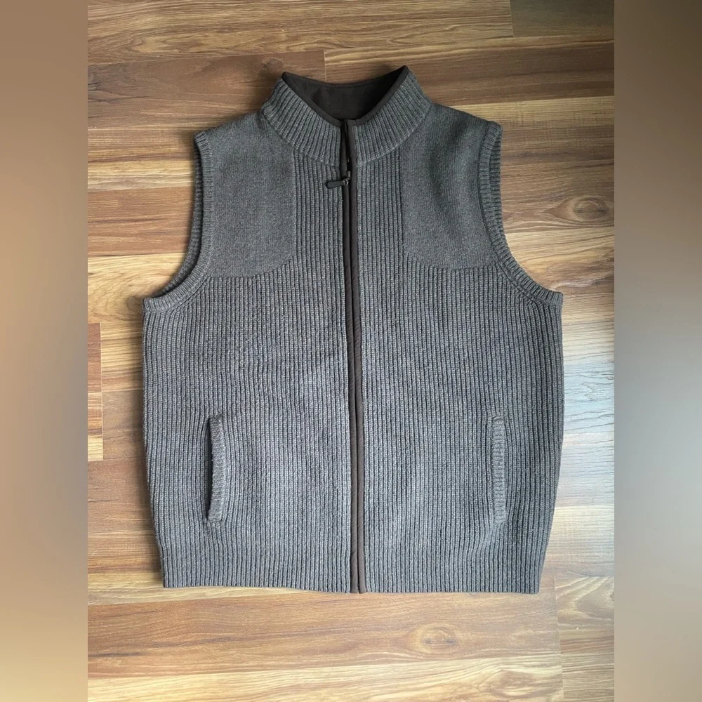 LL Bean Men’s Waterfowl Sweater Vest 100% Wool | men’s XL